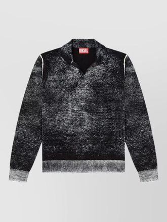Diesel long sleeve cotton polo shirt