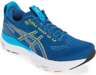 Asics GEL-KAYANO 32 Running Shoe in Twilight Blue/anzu at Nordstrom, Size 10.5