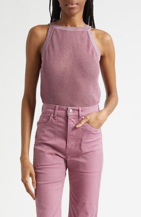 Veronica Beard Solomon Knit Linen Blend Tank in Orchid Haze at Nordstrom, Size X-Small