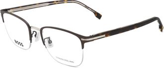 HUGO BOSS Mens 53 mm Brown Opticals