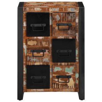 Berkfield Home Sideboard 50x35x70 cm Solid Wood Reclaimed in Brown | Size: 50 x 35 x 70 cm