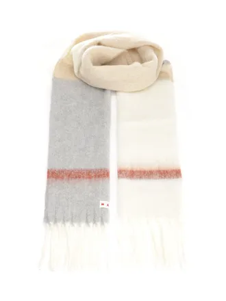 Marni Striped Alpaca Scarf Scarves And Foulards Multicolor-Donna