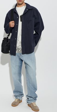 Maison Margiela Denim Shirt, Mens, Navy Blue