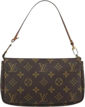 Louis Vuitton Pre-owned Vintage Schoudertas - Dames - Vintage Schoudertas - Bruin - ONE Size - Leer - Vintage