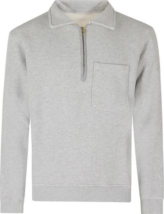 Fortela Yale Fleece Katoenen Sweatshirt - Heren - Sweatshirts & Hoodies - Grijs - Maat: L Katoen