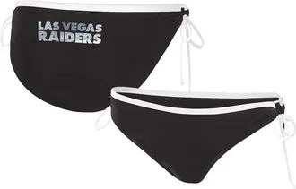 G-III 4Her by Carl Banks Womens G-III 4Her by Carl Banks Black Las Vegas Raiders Perfect Match Bikini Bottom at Nordstrom, Size Medium