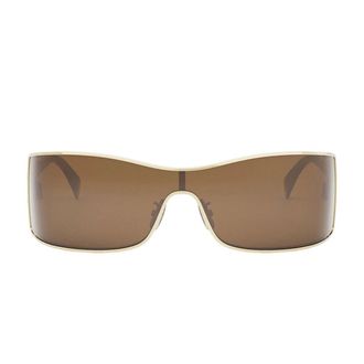 Celine Sunglasses Cl40283 U 30 E Triomphe Maxi Metal Gold/Brown Women