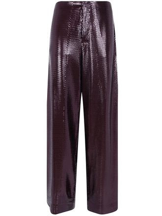 Alberta Ferretti Trousers Paillettes Su Jersey