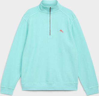 Tommy Bahama Mens Montego zip-neck sweatshirt