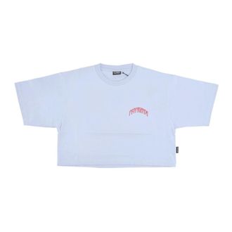 PROPAGANDA T-Shirts, female, Blue, Size: XS Triangle Bengal Crop Top Tee