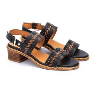 Pikolinos Womens Blanes Block Heel Sandal In Black