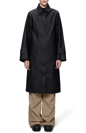 Rains Nara Waterproof Rain Jacket with Removable Hood in Black at Nordstrom, Size X-Small