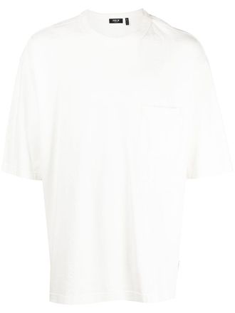 Five CM embroidered-design cotton T-shirt - men - Cotton - L - White