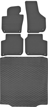 OEM Juego De Alfombrillas De Goma Para Coche Y Alfombrilla Para Maletero Para Skoda Superb Ii Sed&aacute;n (2008-2015)