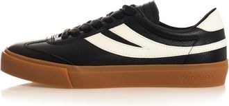 Superga Unisex 4834 Club S Swallow Sneaker, Black/Gum, 8 UK