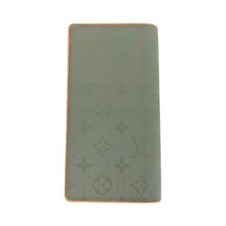 Louis Vuitton Vintage, unisex, Grijs, ONE Size, Leer, Pre-owned Vintage Leren Portemonnee