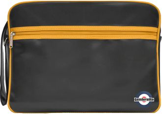 Lambretta Unisex Retro Tas voor Volwassenen (Zwart/Mustard)