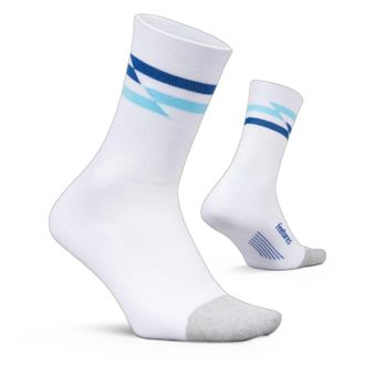 Feetures Elite Light Cushion Mini Crew Socks White S