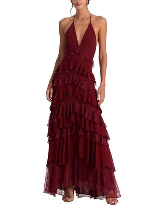 Alice & Olivia Alice + Olivia Liana Ruffle Maxi Dress