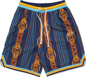 Nike Print Basketball Training Shorts Mens Blue BV9444-492
