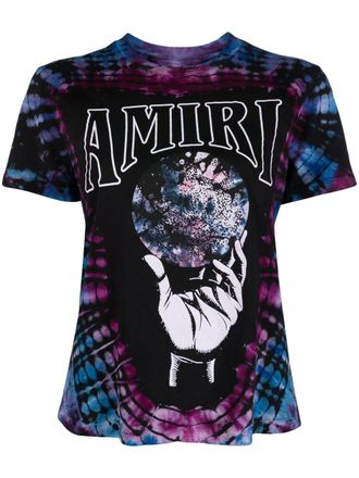 Amiri T-shirt Crystal Ball con fantasia tie-dye - Viola
