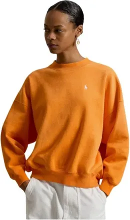 Polo Ralph Lauren Dames, Sweatshirts & Hoodies, Oranje, Maat: 2XS