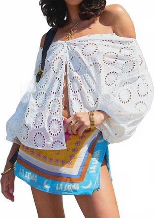 SPELL Yaya Lace Blouse In Antique White