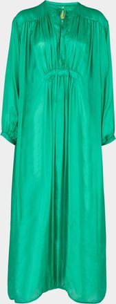 Les Vacances d'Irina The Hazy Nipple Silk Long Dress One Size