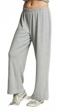 perfectwhitetee Marcie Brushed Sweater Jersey Pull On Pants In Heather Grey