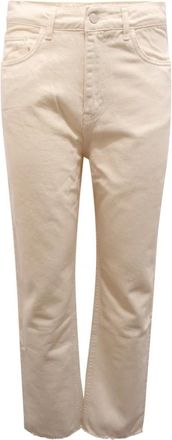 Hinnominate Denim Broek in Witte Boter - Dames - Regular Fit Jeans - Wit - M - Denim - Jeans