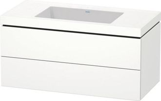 Duravit Duravit - Lavamanos L-cube Con Base Mural, 100x48 Cm, 2 Cajones