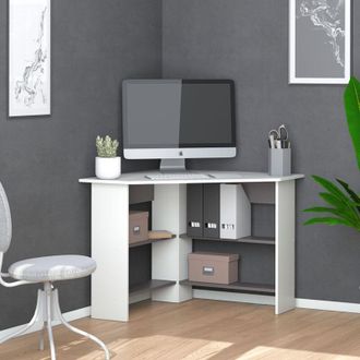 Vicco Escritorio De Esquina Arion, Blanco, 90 X 90 Cm