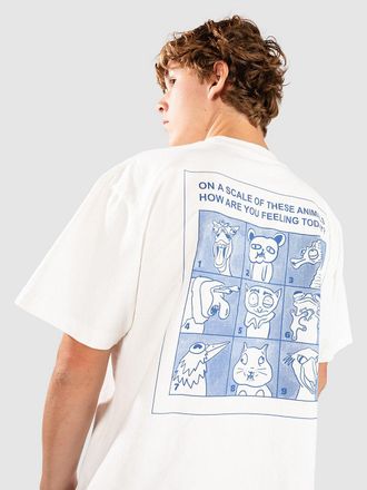 A.Lab Unhinged Animal Boxy Camiseta blanco