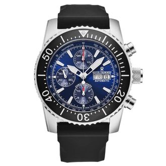 Revue Thommen Diver Chronograph Automatic Blue Dial Mens Watch 17030.6523
