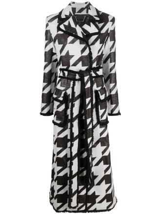 Philipp Plein Cappotto con motivo pied-de-poule - Toni neutri