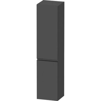 Duravit Duravit - Sivida Armario Alto, Tirador Negro Diamante Mate, Bisagra