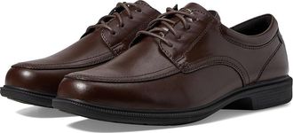 Nunn Bush Bourbon Street Moc Toe Oxford with KORE Slip Resistant Walking Comfort Technology Mens Lace Up Moc Toe Shoes Brown : 8 M (D)