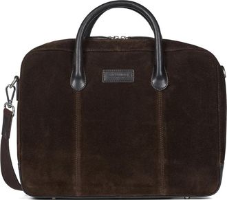 Howard London Wilfred Suede - Heren - Laptoptassen - Bruin - ONE Size - Leer - Tassen