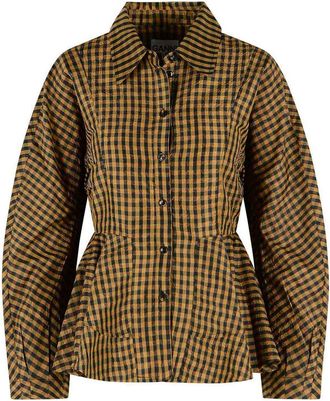 Ganni Two-Tone Polyester Shirt