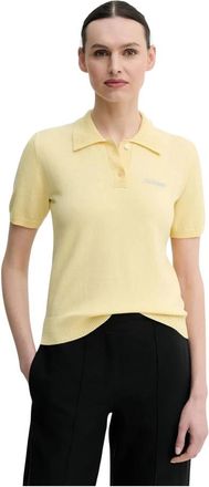 2nd Day Jean Polo - Dames - Polos - Geel - M - Katoen - Tops