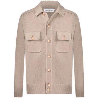 Gran Sasso Cardigan Modello 13109/25079 - Heren - Truien - Beige - Maat: M Wol