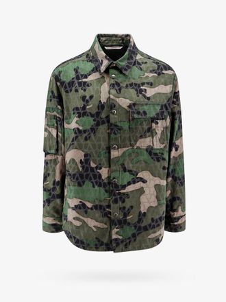 Valentino Cotton jacket with camouflage motif - VALENTINO - gender_Man