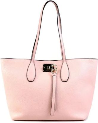 Ferragamo Pre-owned Tote Bags, female, Pink, Size: ONE SIZE Pre-owned Leather shoulder-bags