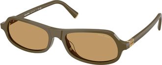 Miu Miu MUB10SU 25L10Y Womens Sunglasses Green Size 55