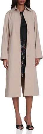 Avec Les Filles Minimalist Cotton & Nylon Trench Coat in Camel at Nordstrom, Size X-Large