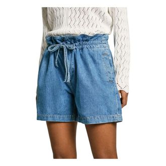 Pepe Jeans London Donna, Pantaloncini, Blu, W25, new