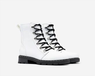 Sorel Womens Lennox Lace Boot In White