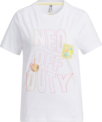 adidas (WMNS) adidas NEO OFF DUTY Vibe Collective T-Shirts White IA5342
