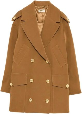 Elisabetta Franchi Mujer, Abrigos, Marr&oacute;n, Talla: M