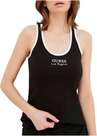 Guess Mujer, Camisetas, Negro, Talla: M